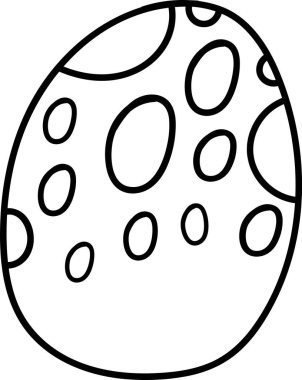 Dinozor Yumurtası Sıralı Vektör İllüstrasyonu