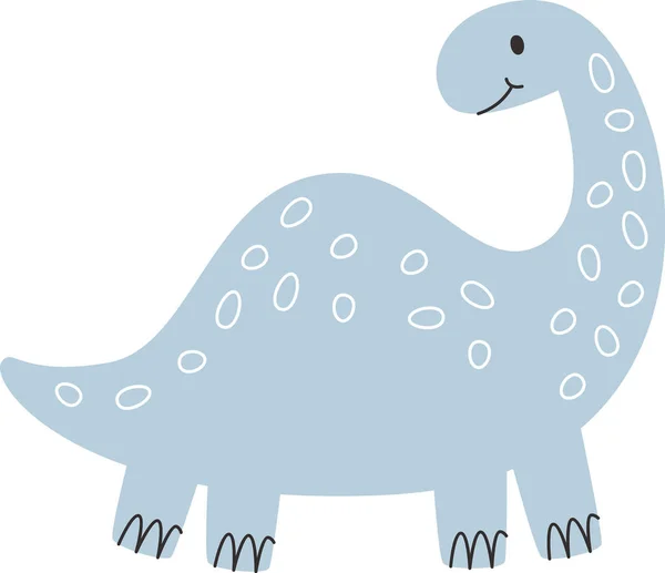 Infantil Lindo Dinosaurio Vector Ilustración — Archivo Imágenes Vectoriales