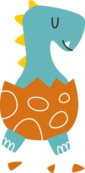 Illustration Vectorielle Oeuf Dinosaure Nouveau — Image vectorielle