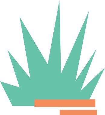 Soyut Bush Bitki Vektörü İllüstrasyonu