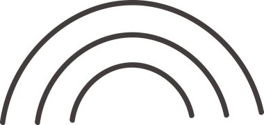 Lined Arch Tasarım Vektörü İllüstrasyonu