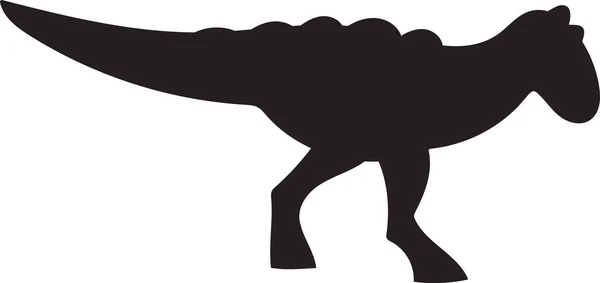 Illustration Vectorielle Silhouette Animale Dinosaure — Image vectorielle