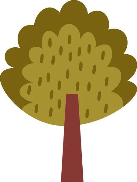 Árbol Resumen Icono Vector Ilustración — Vector de stock