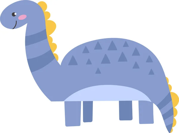 Słodki Dinozaur Zwierząt Wektor Ilustracji — Wektor stockowy