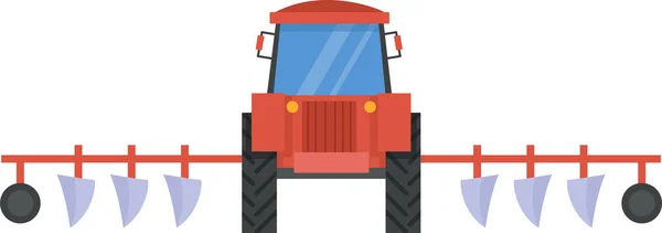 Traktor Landmaschinen Vektor Illustration — Stockvektor