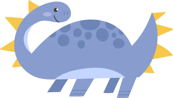 Şirin Dinozor Hayvan Vektörü Llüstrasyonu — Stok Vektör