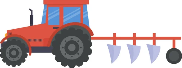 Ilustracja Wektora Wyposażenia Rolniczego Ciągnika — Wektor stockowy