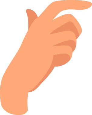 El Avuç İçi Simgesi Vektör İllüstrasyonu