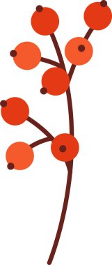 Böğürtlen Vektörü İllüstrasyonlu Şube