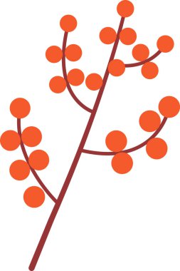 Böğürtlen Vektörü İllüstrasyonlu Şube