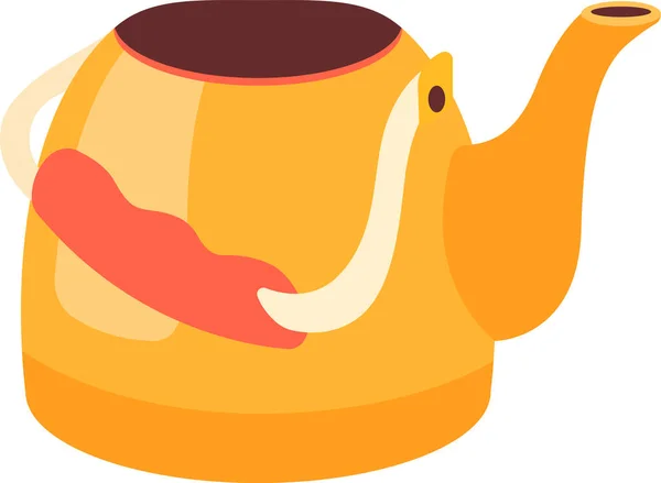 Чайник Чайник Utensil Векторная Иллюстрация — стоковый вектор