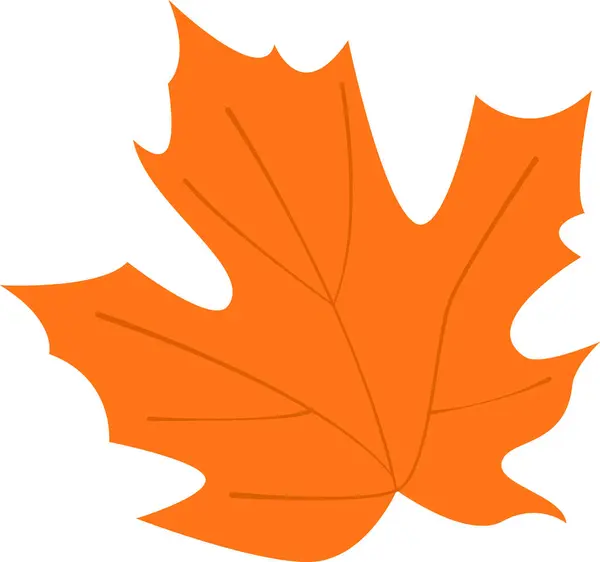 Autumn Grapes Leaf Vector Illustration — Stock Vector