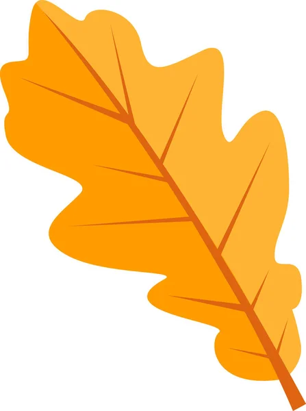 Herbst Eichenblatt Vektorillustration — Stockvektor