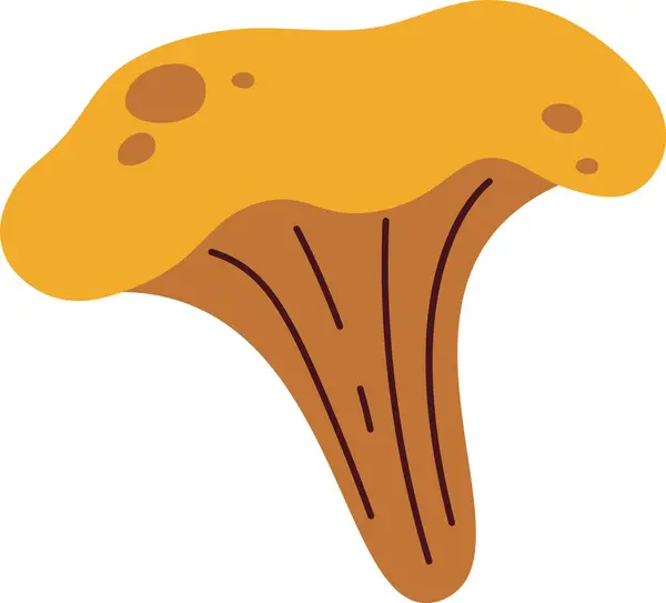 Mushroom Plant Icon Vector Illustration — Stock Vector