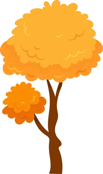 Векторная Иллюстрация Осеннего Дерева — стоковый вектор