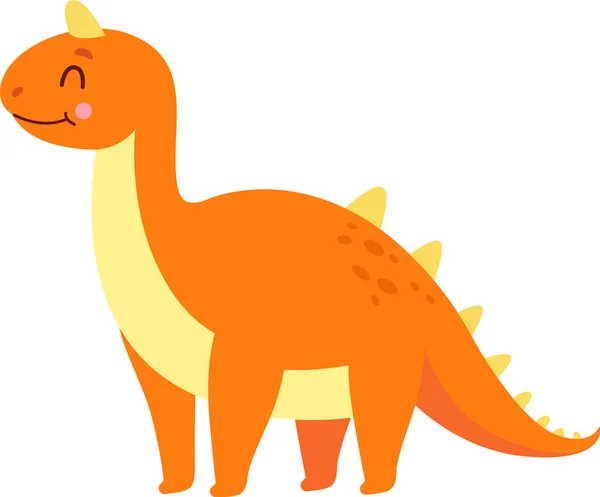 Aranyos Gyermek Dinoszaurusz Vektor Illusztráció — Stock Vector