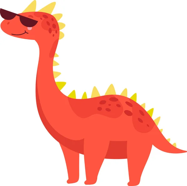Cool Dinosaur Sunglasses Vector Illustration — Stock Vector