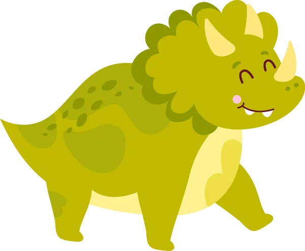 Милий Динозавр Динозавр Векторні Ілюстрації — стоковий вектор