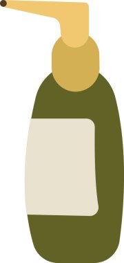 Sabun Ayrıştırıcı Köpük Şişe Vektörü İllüstrasyonu