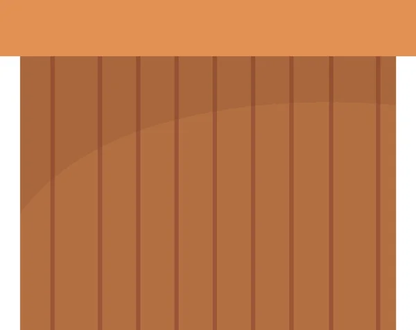 Illustration Vectorielle Piscine Ronde Bois — Image vectorielle