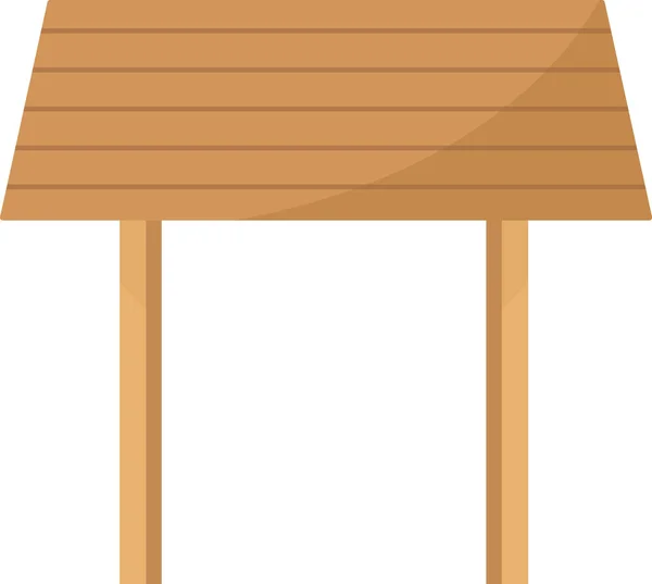 Drewniana Konstrukcja Dachu Wektor Ilustracji — Wektor stockowy