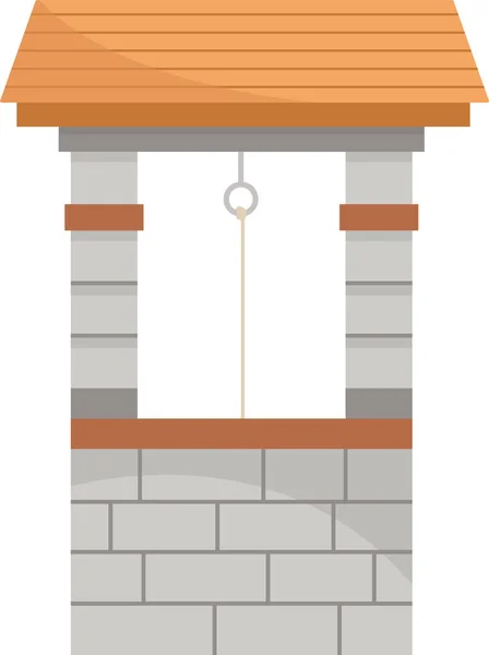 Brick Water Brunnen Vektor Illustration — Stockvektor