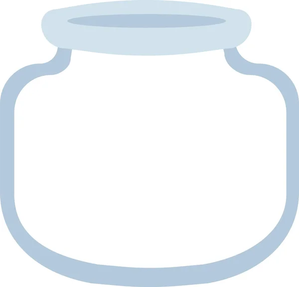 Glass Jar Doodle Vector Illustration — Stockvektor