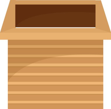 Tahta Meydan Havuz Vektörü İllüstrasyonu