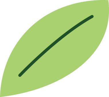 ağaç yaprağı ikonu vektör illüstrasyonu