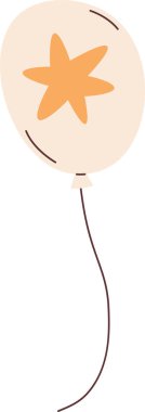Yıldız Vektörü İllüstrasyonlu Balon