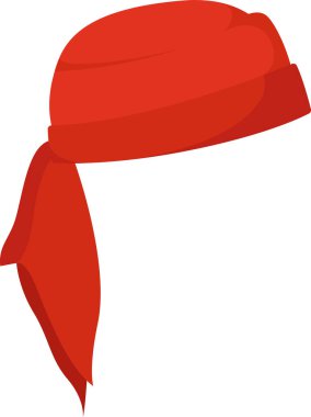 Korsan Bandana Saç bandı Vektör İllüstrasyonu