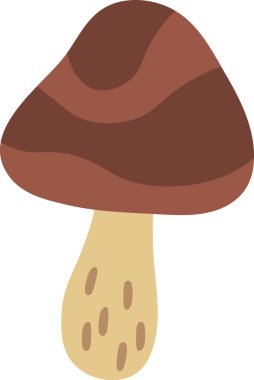 Soyut Mantar Toadstool Vektör İllüstrasyonu