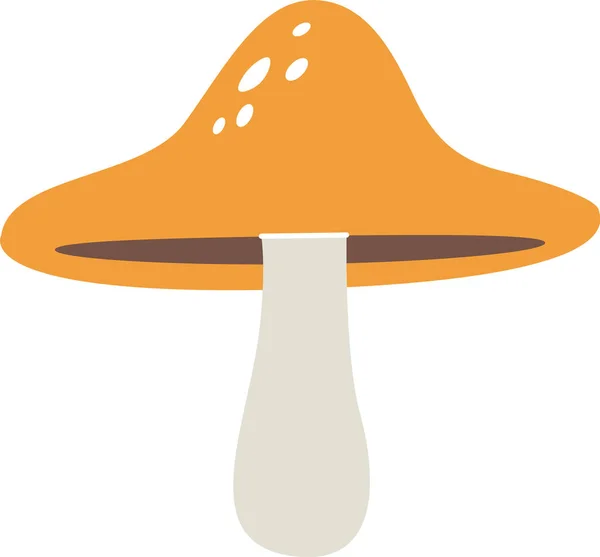 Cogumelo Toadstool Planta Vetor Ilustração — Vetor de Stock