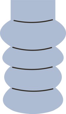 Çiçekler için Vazo Vektör İllüstrasyonu