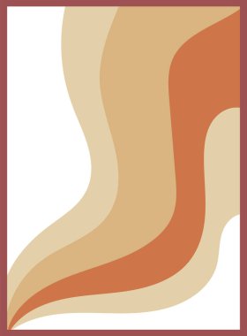 Çerçeve Vektörü İllüstrasyonunda Soyut Boyama