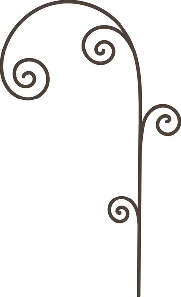 Illustrazione Decorativa Curva Del Vettore Dello Scaffale — Vettoriale Stock