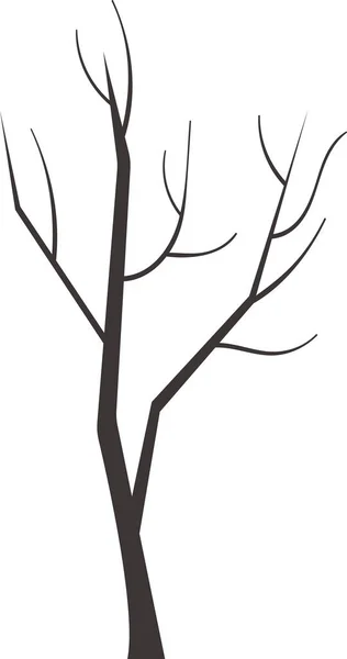 Tree Trunk Silhouette Vector Illustration — Stock Vector