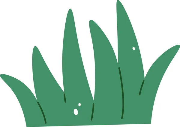Illustration Vectorielle Icône Plante Herbe — Image vectorielle