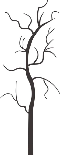 Ağaç Gövdesi Siluet Vektör Resmicomment — Stok Vektör