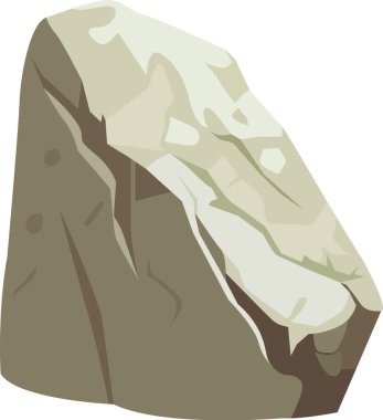 Eski Kaya Taşı Vektör İllüstrasyonu