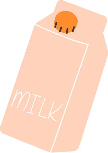 Milch Box Symbol Vektor Illustration — Stockvektor