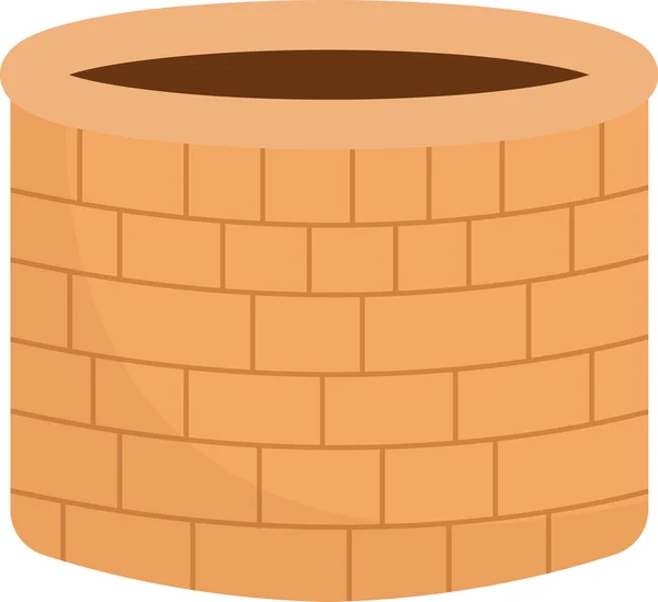 Brick Water Well Vector Illustratie — Stockvector
