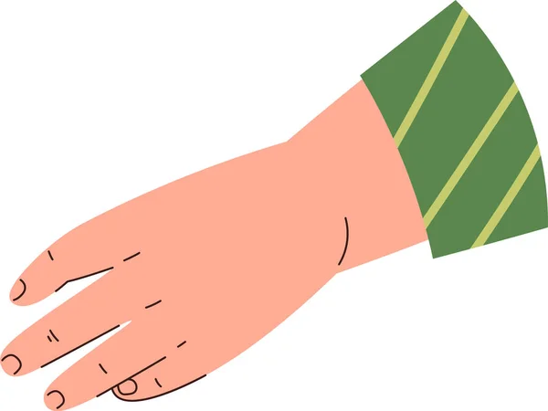 Hand Drawn Human Hand Vector Illustration — Stock Vector