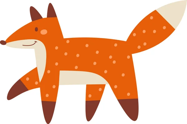 Cute Fox Animal Vector Ilustración — Vector de stock