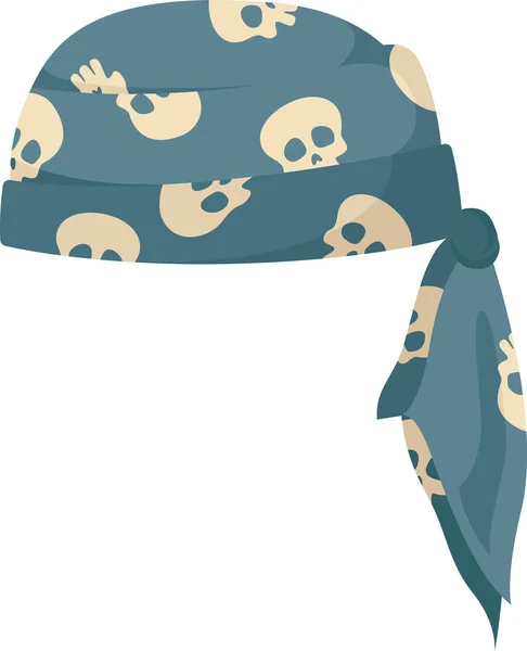 Pirata Bandana Headband Vector Ilustração — Vetor de Stock