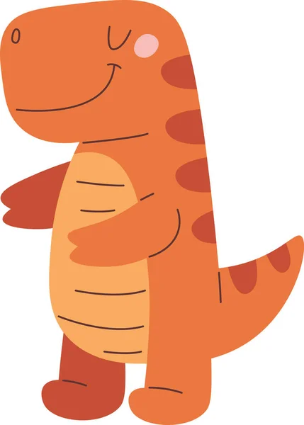 Cute Baby Dinosaur Vector Illustration — Stock Vector