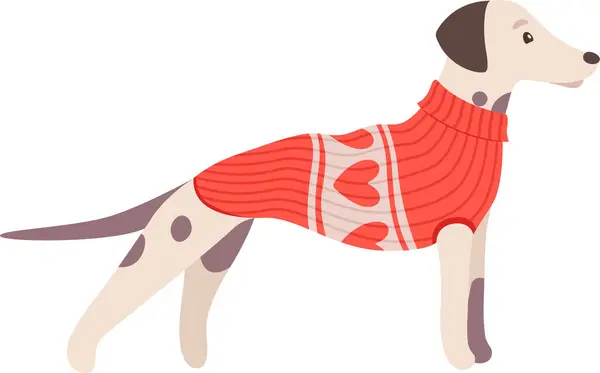 Hund Pullover Vektor Illustration — Stockvektor