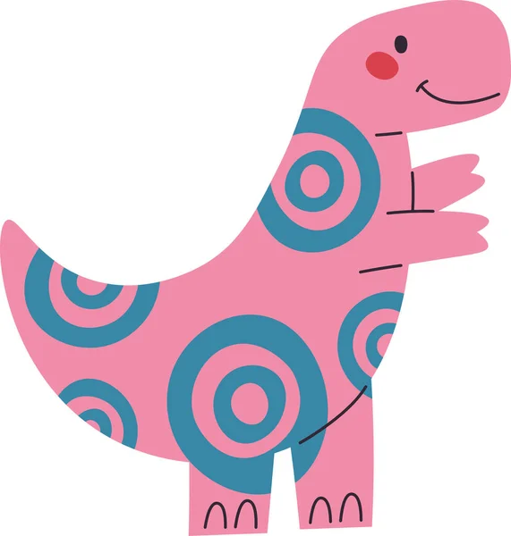 Barnslig Dinosaurie Djur Vektor Illustration — Stock vektor