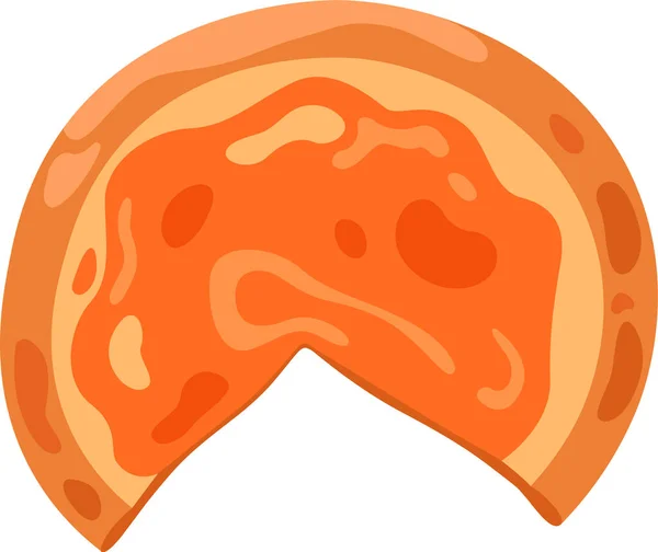 Ilustrasi Vektor Makanan Cepat Saji Pizza - Stok Vektor
