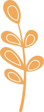 Şube yaprakları vektör çizim ile